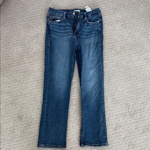 Good American Dark Blue Straight Leg Jeans